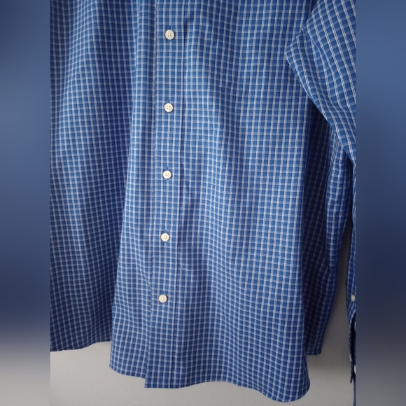 Wrinkle Resistant Button Up Shirt  Men  size XL Blue New With Out Tags Casual - Picture 2 of 6